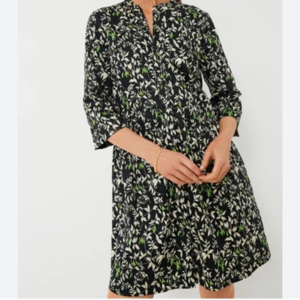 Verdant Iris Royal Shirt Dress - Picture 2 of 10